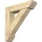 Ekena Millwork Traditional Slat Rough Sawn Bracket w/ Offset Brace, Douglas Fir, 8"W x 34"D x 34"H BKT0806X34X34TRA06RDF - alternate 1